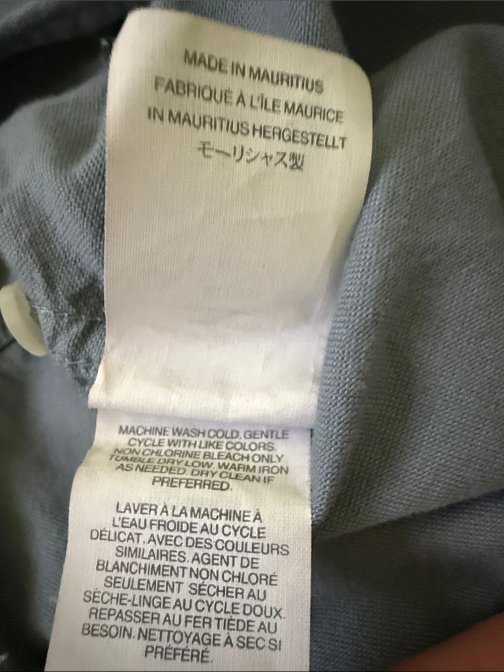 J.Crew Mens Medium SLIM Fit Button Down Shirt Slate Blue Grey  100% Cotton
